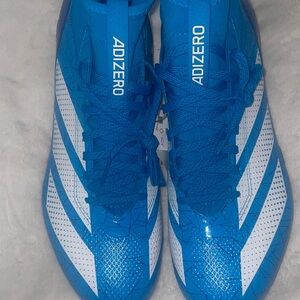 adidas Adizero Men's Blue and White Athletic Cleats